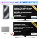 2026 Strongest TV Antenna Indoor 4000+ Miles 50FT Cable/AC Adapter - White - Like New