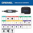Dremel 4000-2/32 Variable Speed Rotary Tool Kit Engraver Polisher Sander - Black - Like New