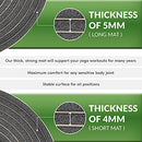B09237NFTQ Natural Rubber Yoga Mat Men Women, Tall People Organic Yoga Mats - Brand New