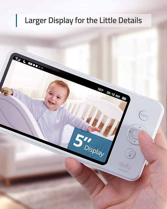 Anker Eufy Security Spaceview Pro 5" Screen Baby Monitor E83121D1 - White Like New