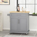 CHRISTOPHER KNIGHT HOME BATAVIA KITCHEN CART - GRAY - Like New