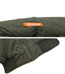 GALAXY BY HARVIC SPIRE BY GALAXY MEN'S FLIGHT JACKET - SIZE: MEN L - OLIVE - Like New