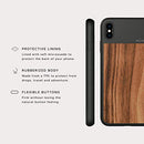 MOMENT CASE FOR IPHONE XS 6FT DROP PROTECTION AND STRAP ATTACHMENT WOOD - Like New