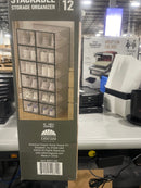 AMERICAN DREAM 12 PACK STACKABLE SHOE ORGANIZER BOXES - BLACK - Like New