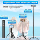 TONEOF 60" Cell Phone Selfie Stick Stand All-in-1 AB-202MAX - Black - Like New