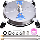 Vivapower 15" Pressure Washer Surface Cleaner for Driveway, Concrete - Silver - Like New