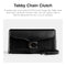 COACH TABBY CHAIN CLUTCH, V5 - BLACK - Like New