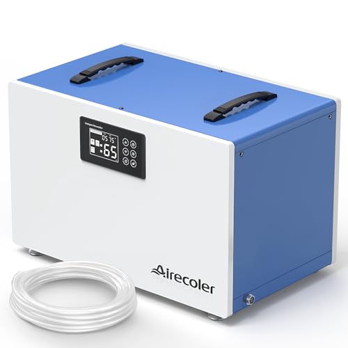 AIRECOLER 170 PINTS COMMERCIAL DEHUMIDIFIER WITH PUMP GT-XP7 - BLUE / WHITE - Like New