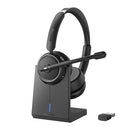 SKYCOMET WIRELESS HEADSET WITH MIC, WORK, BLUETOOTH HEADSET, AI NOISE CANCELING - Like New