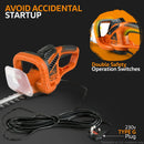 SuperHandy Electric Hedge Trimmer 120V Corded, 20" Blades GUT077 - ORANGE/BLACK Like New