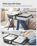 SONGMICS LUGGAGE RACK PACK OF 2 SUITCASE STAND URLR64B-2 - BLACK - Like New