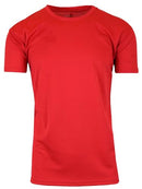 Galaxy by Harvic Men's Moisture-Wicking Performance Regular & Muscle Tee Red M - Like New