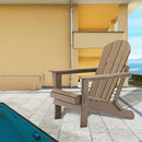 TRAPPER'S PEAK CLASSIC FOLDING OUTDOOR ADIRONDACK CHAIR - COFFEE - Like New