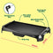 BELLA ELECTRIC GRIDDLE WITH CRUMB TRAY SMOKELESS INDOOR GRILL ZJ-8603 - BLACK - Like New