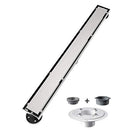 USHOWER 36" Linear Shower Drain Reversible 2-in-1 Tile Cover SUS304 - Nickel - Brand New