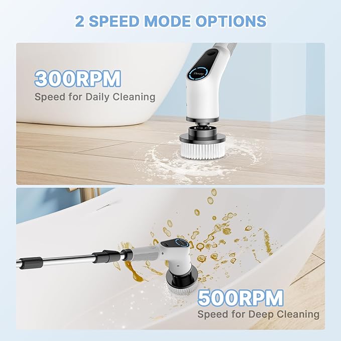 Dovety Electric Spin Scrubber Cordless Cleaning Brush Shower - Scratch & Dent