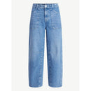FREE ASSEMBLY CROPPED CARPENTER BARREL SIZE: 16 - SKY BLUE INDIGO WASH - Brand New