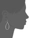 THE SAK WOMEN'S OPEN TEARDROP DROP EARRINGS ONE SIZE - SILVER - Brand New