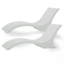 MASSIMO MARINE NEW LUX IN-POOL LOUNGER, SET OF 2 - WHITE - Scratch & Dent