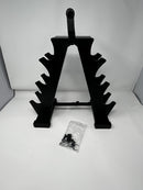 GENERIC A-FRAME DUMBBELL STORAGE RACK 13 INCH HEIGHT - BLACK - Like New
