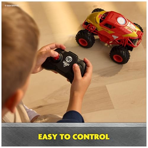 Monster Jam Marvel Iron Man RC Monster Truck 1:24 Scale Kids Toy 6070373 - Like New