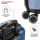 SWISSGEAR DUET EXPANDABLE LUGGAGE HARD SHELL CARRY-ON CARRY ON 19" - BLUE/NAVY - Like New