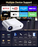 ANTMAP1080P PROJECTOR WIRED SCREEN MIRRORING MINI MOVIE PROJECTOR - SILVER - Like New