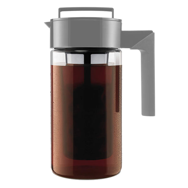 TAKEYA TRITAN COLD BREW COFFEE MAKER AIRTIGHT PITCHER 1 QUART 10312 - STONE - Like New