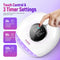 AOMIDA M01 82W UV Nail Lamp, Fast Curing Gel Nail Polish, 3 Timers, LCD - White Like New