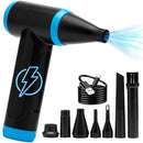 FABMA NA001 150000 RPM AIR DUSTER COMPUTER KEYBOARD JET DRY MINI BLOWER - BLUE - Like New