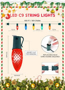 Brightown Christmas Lights 100 Ft LED Commercial Lights Multicolor Strawberry C9 - Like New