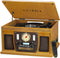 Victrola 8-in-1 Bluetooth Record Player & Multimedia Center ,Turntable - Oak Like New
