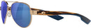 Costa Del Mar Women's Loreto Aviator Sunglasses 56mm Golden Pearl/Polarized Blue - Like New