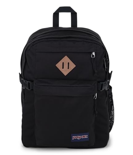 JANSPORT MAIN CAMPUS BACKPACK W 15-INCH LAPTOP SLEEVE JS0A4QUL008 - BLACK - Brand New