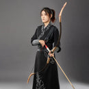 TOP ARCHERY HORSEBACK 45LB ARCHERY MONGOLIAN HORSE BOW - BLACK/GOLD-ACCENTS - Like New