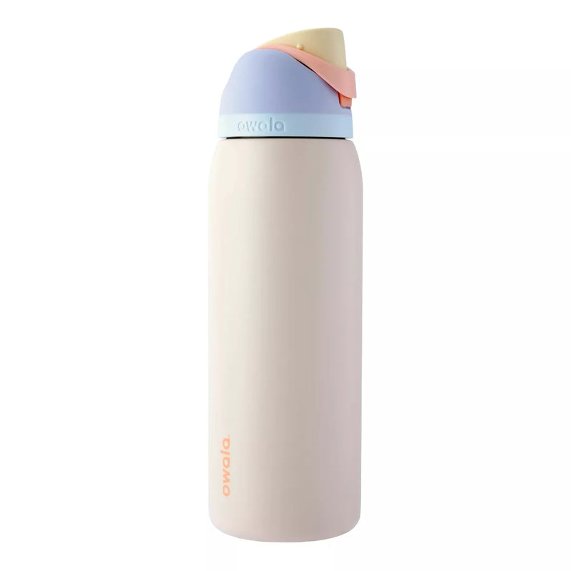 OWALA 40OZ FREESIP STAINLESS STEEL WATER BOTTLE - SANDY SHORES - Like New