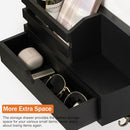 Dreampossible Key and Mail Holder for Wall, Organizer Wall Mount KEY02 - Black - Like New