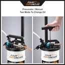 FOUR UNCLES 6.5L Oil Extractor, Pneumatic/Manual Vacuum Fluid Extractor, 79300m5 - Like New