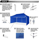 ABCCANOPY CANOPY TENT COMMERCIAL INSTANT SHADE 10X20 PREMIUM-SERIES - BLUE - Like New