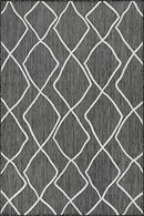 Adiva Rugs Outdoor Indoor Area Rug, Weather Resistant Easy to Clean (Navy Weiss) - Brand New