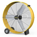 VINICAYA 30 INCH HIGH VELOCITY FLOOR FAN, 3-SPEED HEAVY DUTY - BLACK/YELLOW - Like New
