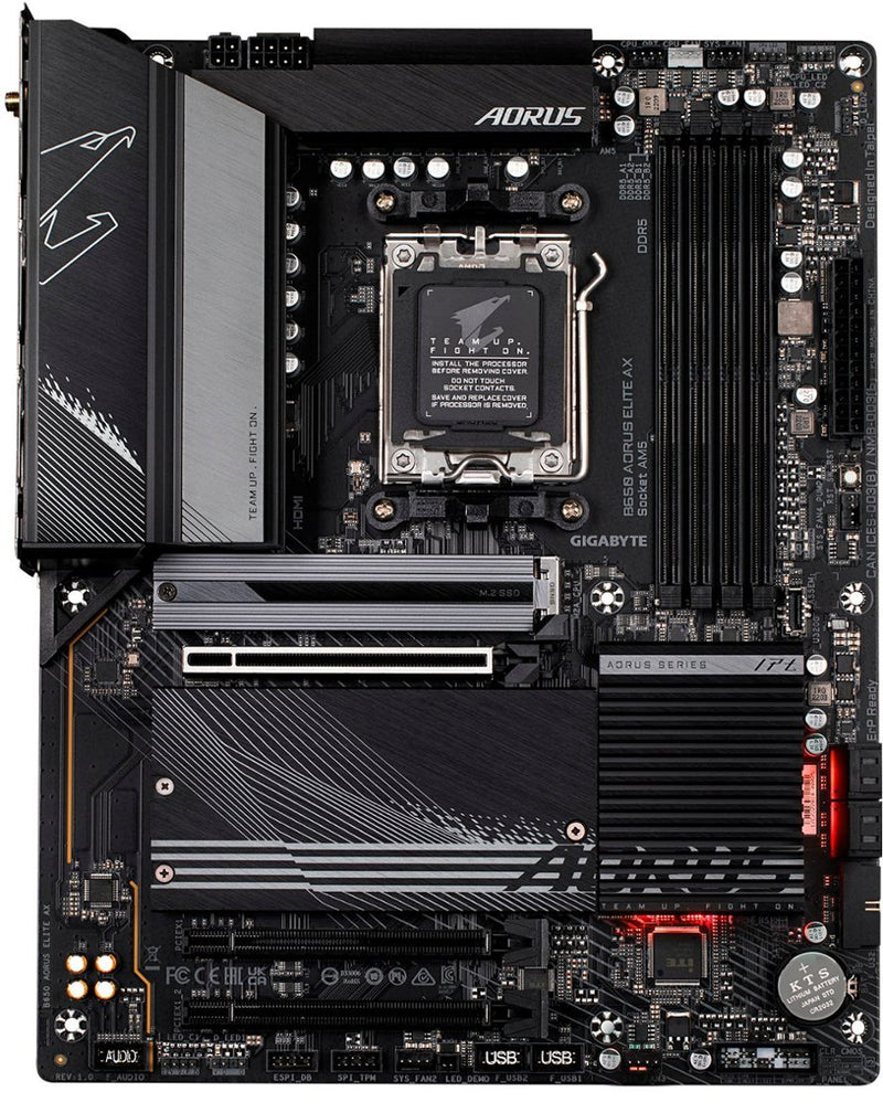GIGABYTE B650-AORUS-ELITE-AX AM5 LGA 1718 AMD ATX GAMING MOTHERBOARD DDR5 M.2 Like New