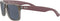 RAY-BAN RB4165 Justin Rectangular Sunglasses - Dark Grey Rubber Transparent - Like New