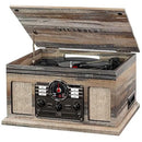 VICTROLA THE QUINCY 6-IN-1 BLUETOOTH RECORD PLAYER - GRAY - Scratch & Dent