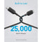 ANKER POWERLINE III USB-C TO USB-C CABLE 10FT/3M 60W FAST CHARGING A8854 - BLACK - Like New