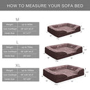 Orthopedic Dog Beds for Large Dogs, Foam Pet Sofa Waterproof Lining B0B4W6B6PV - Brand New