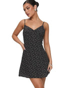PRINCESS POLLY WOMEN'S JAYE MINI DRESS - SIZE: WOMEN 8 (AU/UK W12) - BLACK - Brand New