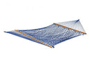 BLISS HAMMOCKS BH-410BLU 60IN Wide Cotton Rope Hammock - Blue - Like New