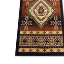 Masada Rugs 2'x7' Southwest Native American Area Rug in Brown - Design B357 - Brand New