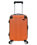 ROCKLAND LONDON HARDSIDE SPINNER WHEEL LUGGAGE,CARRY-ON 20-INCH - ORANGE - Brand New